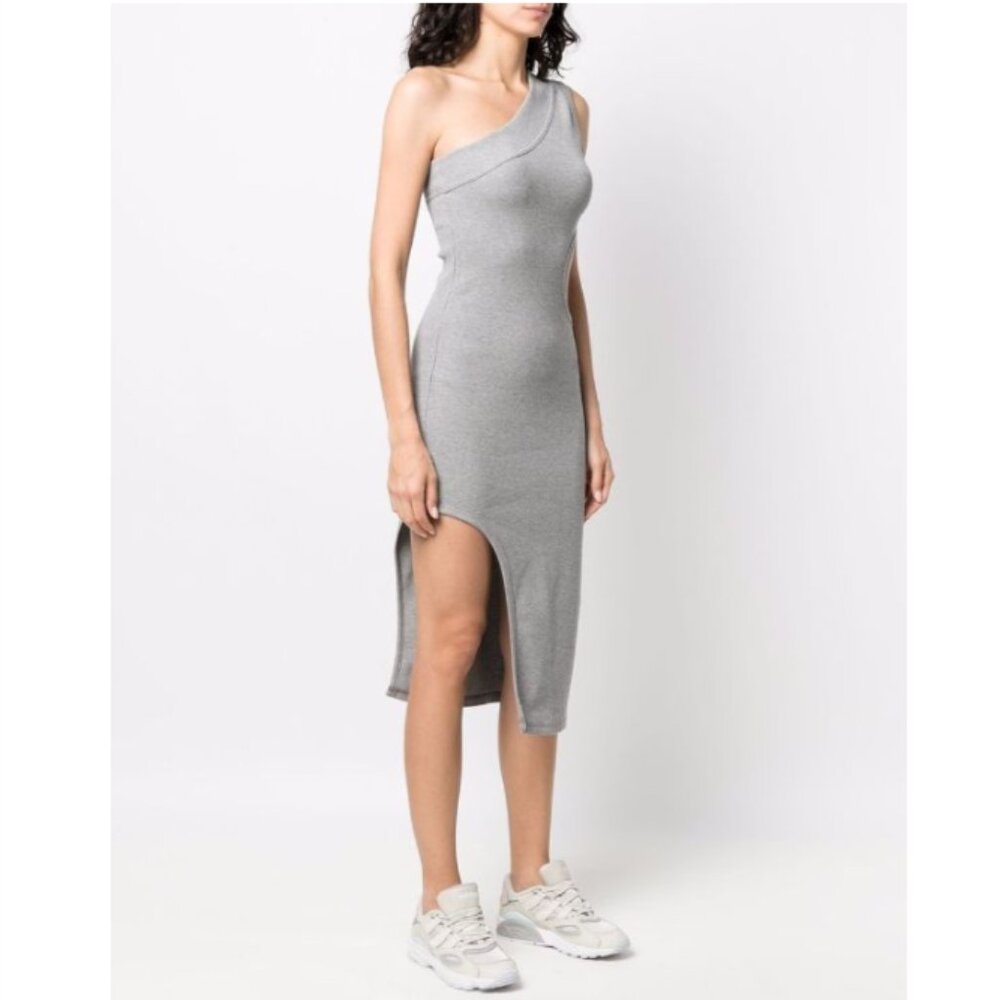 Adidas BLUE VERSION ONE SHOULDER CUT-OUT BODYCON DRESS - Picture 15 of 16